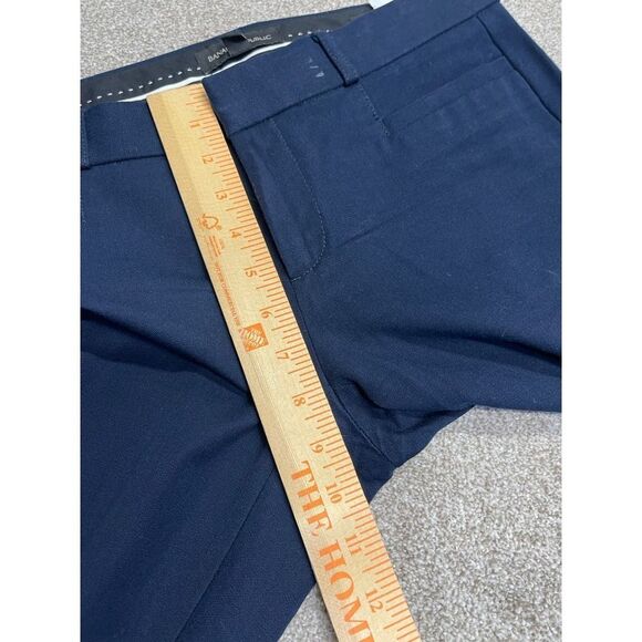 Banana Republic womens Sloan business casual pants sz 2 blue minimalist trouser - Picture 7 of 12